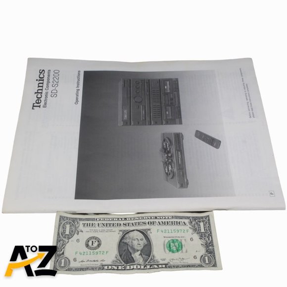 Technics Electronic Components SD-S2200 Operating Instructions Owner's Manual Or - Picture 4 of 12